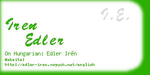 iren edler business card